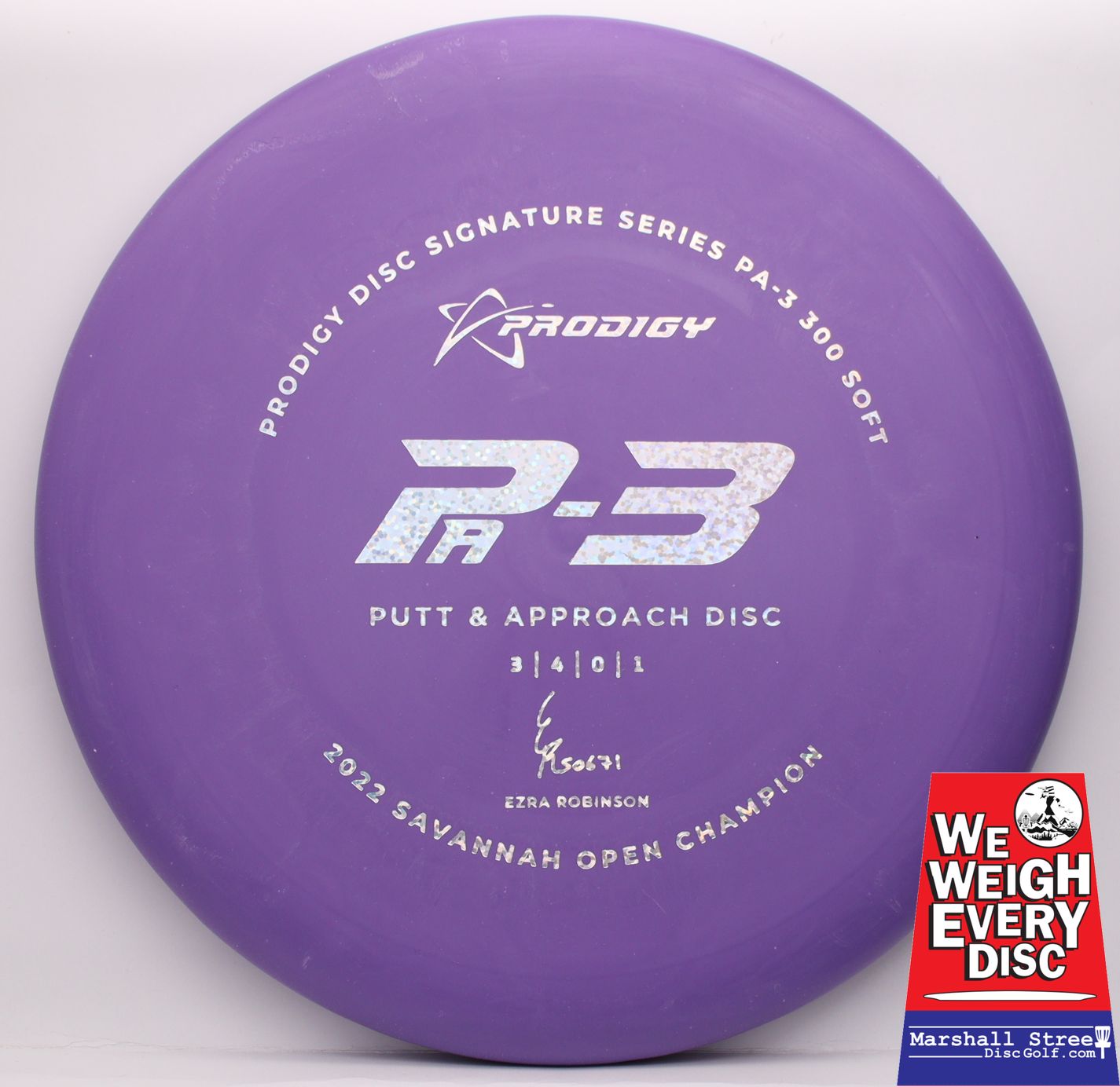 Prodigy PA3, 300 Soft Ezra Robinson '22 • Marshall Street Disc Golf